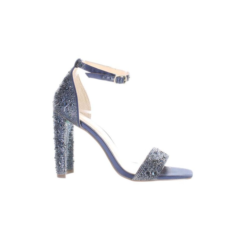Betsey Johnson Womens Rina Blue Ankle Strap Heels Size 7.5 Medium (B, M)